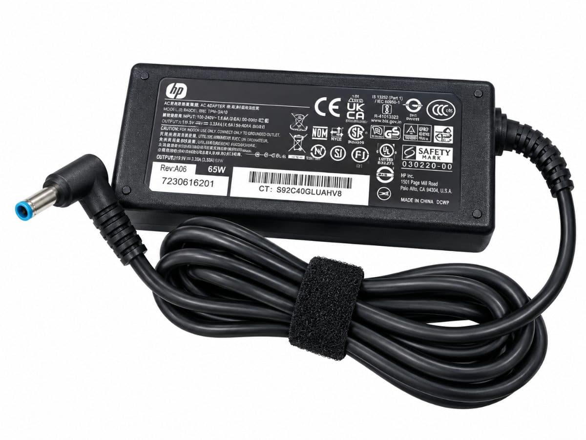 HP 65W Blue Pin Laptop Adapter